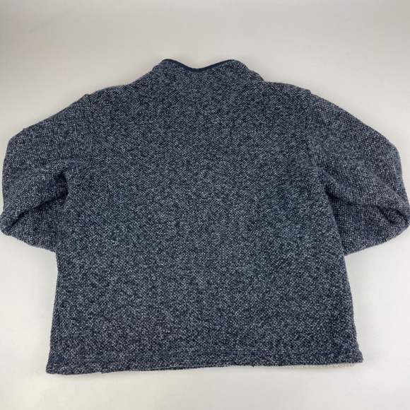 Orvis Men's Size M Brighton Sherpa Lined 1/4 Zip Pullover Sweater Blue - Picture 5 of 5